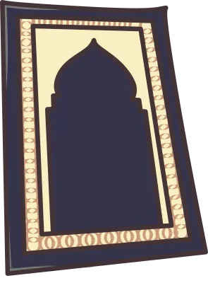 Islamic Prayer Mat Illustration