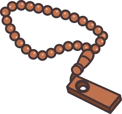 Islamic Prayer Beads Illustration