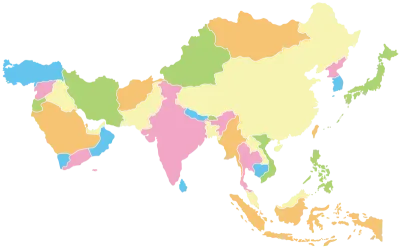 아시아 지도