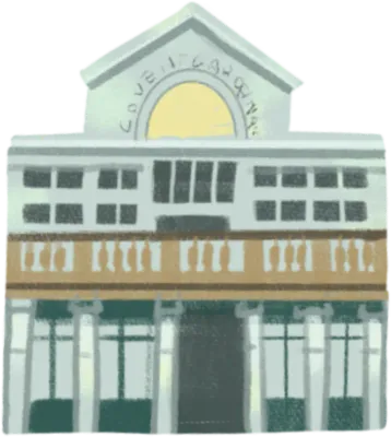 손그림 감성 유럽 런던 여행 일러스트 팩 (Hand-drawn Europe-London Travel Collection)_코벤트 가든(Covent Garden) 코밴트 가든 요소