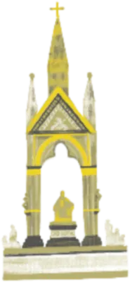 손그림 감성 유럽 런던 여행 일러스트 팩 (Hand-drawn Europe-London Travel) 켄싱턴 알버트 메모리얼 기념탑 (The Albert Memorial)