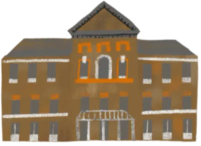 손그림 감성 유럽 런던 여행 일러스트 팩 (Hand-drawn Europe-London Travel Collection)_켄징턴 하우스, 궁전 (Kensington Palace)
