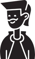 modern gentleman character avatar