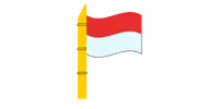 Indonesian Red White Flag 인도네시아 빨간색 흰색 국기