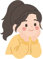 턱 괴고 생각하는 아이