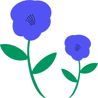 Simple Flower Flat Illustration