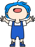 AhYoD_공부습관_Cute_03_기뻐하는어린이_파랑머리
