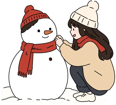 눈사람과 소녀