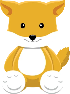 Animal Doll Sitting Fox