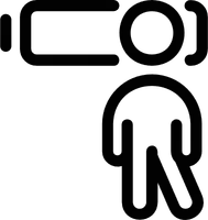 Simple vector icon human energy