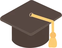 검정색 졸업 학사모 모자 SVG