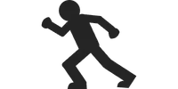 Running Man Athlete Silhouette Icon