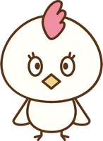 かわいいニワトリのキャラクター