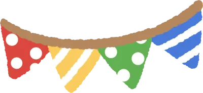 운동회 만국기 일러스트 sports day bunting flags illustration