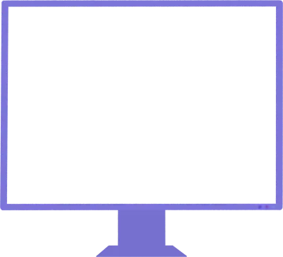 빈 화면 LED 모니터 목업 프레임 드로잉 일러스트