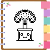 Coral cactus vector Icon Design
