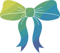 Colorful Gradient Bow Ribbon Illustration
