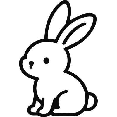 동물 모양 라인 일러스트