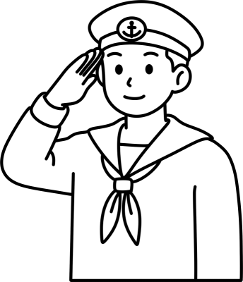 해군 제복 소년