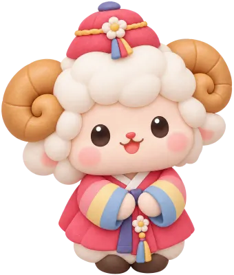 2027년 정미년 붉은양