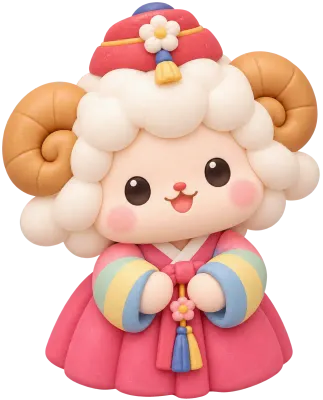 2027년 정미년 붉은양