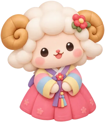 2027년 정미년 붉은양