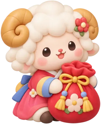 2027년 정미년 붉은양