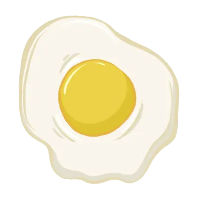 fried egg on a plate