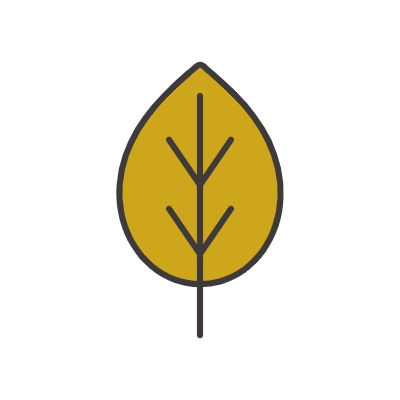 가을에 물든 식물들