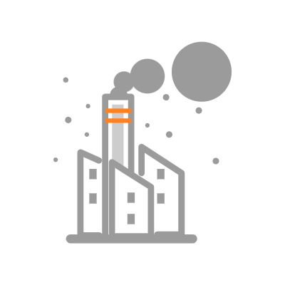 깔끔한 주황색 병 아이콘