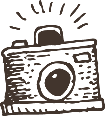 손그림 드로잉 스타일의 카메라 일러스트