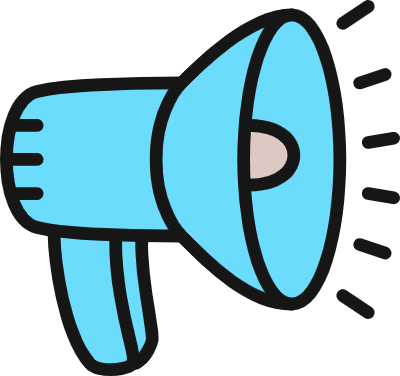 하늘색 스피커 아이콘