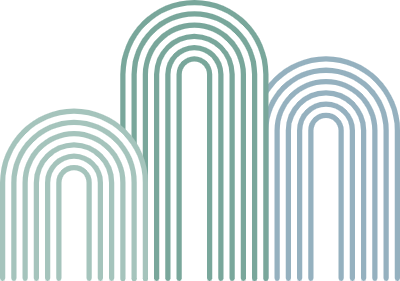 선으로 그려진 산