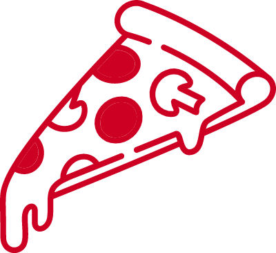 치즈가 흘러내리는 피자 일러스트