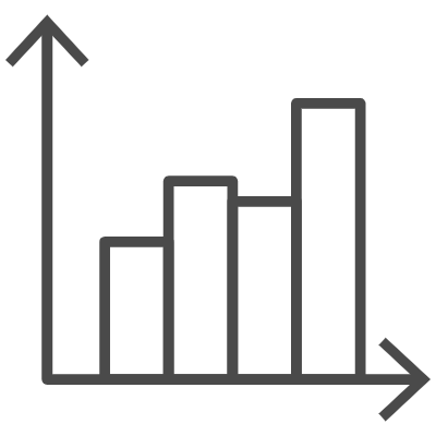 금융 아이콘 그래프