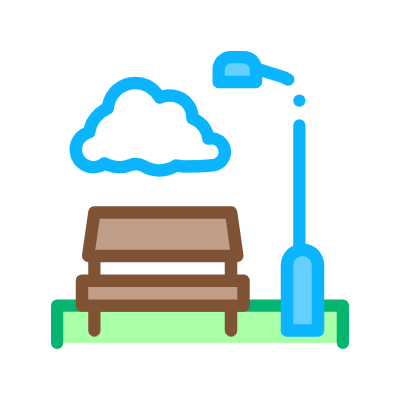 간단한 공원 아이콘