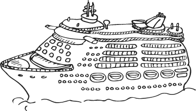 손그림 일러스트 크루즈