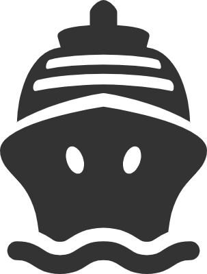 회색 배 아이콘