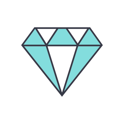 하늘색 보석 아이콘