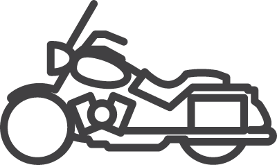 회색 오토바이 아이콘