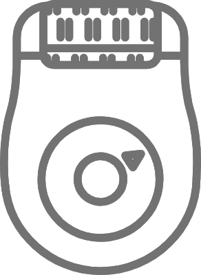 회색 제모기 아이콘