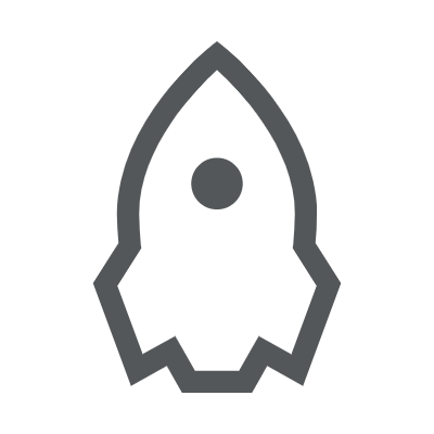 심플한 라인아이콘 우주선