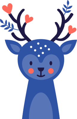 귀여운 사슴 캐릭터