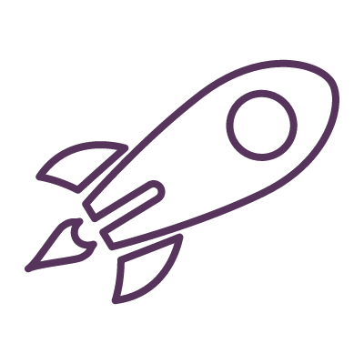 라인형 아이콘 우주선