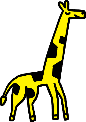 드로잉같은 동물 일러스트