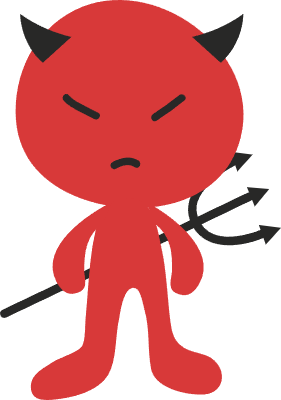 귀여운 악마 일러스트