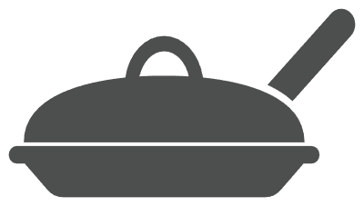 회색 냄비 아이콘