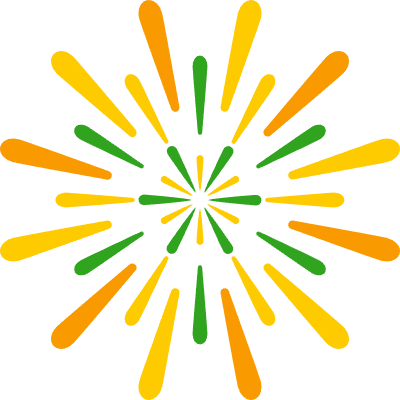 주황색 불꽃놀이