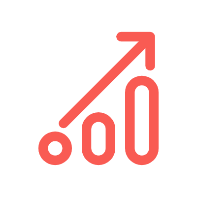 라인형 아이콘 그래프