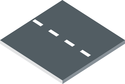 점선 있는 도로